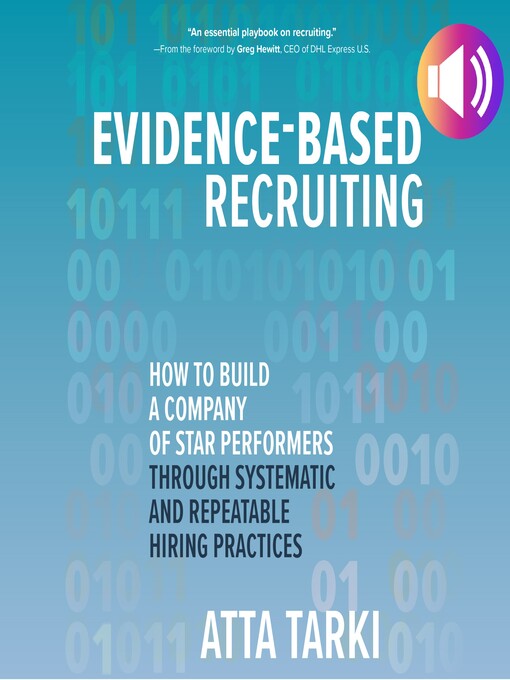 Title details for Evidence-Based Recruiting by Atta Tarki - Available